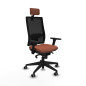 Sedia Ufficio con Poggiatesta Horna Piqueras y Crespo 3D066G2 Marrone