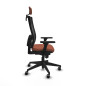 Sedia Ufficio con Poggiatesta Horna Piqueras y Crespo 3D066G2 Marrone