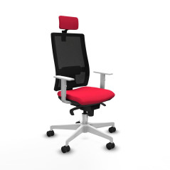 Sedia Ufficio con Poggiatesta Horna Piqueras y Crespo 4B026N2 Rosso