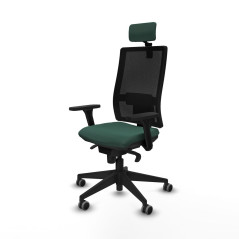 Sedia Ufficio con Poggiatesta Horna Piqueras y Crespo 3D066G2 Verde