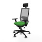 Sedia Ufficio con Poggiatesta Horna Piqueras y Crespo 3D066G1 Verde
