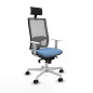 Sedia Ufficio con Poggiatesta Horna Piqueras y Crespo 4B026N1 Blu cielo