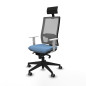 Sedia Ufficio con Poggiatesta Horna Piqueras y Crespo 4B066G1 Blu cielo