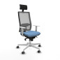 Sedia Ufficio con Poggiatesta Horna Piqueras y Crespo 4B026G1 Blu cielo
