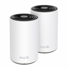 Router TP-Link DECO XE75(2-PACK) Bianco Wi-Fi RJ45 Ethernet LAN