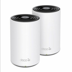 Router TP-Link DECO XE75(2-PACK) Bianco Wi-Fi RJ45 Ethernet LAN