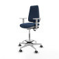 Sedia da Ufficio Elche Piqueras y Crespo B5B026G Blu Marino Alta