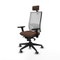 Sedia Ufficio con Poggiatesta Horna Piqueras y Crespo 3D066G2 Marrone scuro