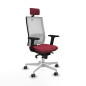 Sedia Ufficio con Poggiatesta Horna Piqueras y Crespo 2D026G2 Rosso Granato