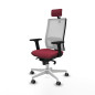 Sedia Ufficio con Poggiatesta Horna Piqueras y Crespo 2D026G2 Rosso Granato