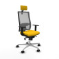 Sedia Ufficio con Poggiatesta Horna Piqueras y Crespo 1D086N2 Giallo