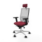 Sedia Ufficio con Poggiatesta Horna Piqueras y Crespo 2D026N2 Rosso Granato