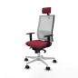 Sedia Ufficio con Poggiatesta Horna Piqueras y Crespo 1D026N2 Rosso Granato