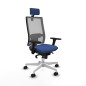 Sedia Ufficio con Poggiatesta Horna Piqueras y Crespo 3D026N2 Blu Marino