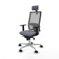 Sedia Ufficio con Poggiatesta Horna Piqueras y Crespo 1D086N2 Grigio