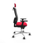 Sedia Ufficio con Poggiatesta Horna Piqueras y Crespo 3D086G2 Rosso