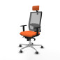 Sedia Ufficio con Poggiatesta Horna Piqueras y Crespo 1D086G2 Arancio