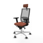 Sedia Ufficio con Poggiatesta Horna Piqueras y Crespo 2D026G2 Marrone