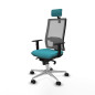 Sedia Ufficio con Poggiatesta Horna Piqueras y Crespo 1D086N2 Turchese