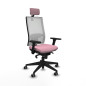 Sedia Ufficio con Poggiatesta Horna Piqueras y Crespo 3D066G2 Rosa