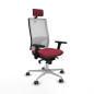 Sedia Ufficio con Poggiatesta Horna Piqueras y Crespo 3D086G2 Rosso Granato