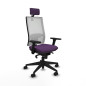 Sedia Ufficio con Poggiatesta Horna Piqueras y Crespo 3D066N2 Viola