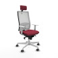 Sedia Ufficio con Poggiatesta Horna Piqueras y Crespo 4B026G2 Rosso Granato