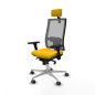 Sedia Ufficio con Poggiatesta Horna Piqueras y Crespo 3D086G2 Giallo