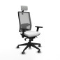 Sedia Ufficio con Poggiatesta Horna Piqueras y Crespo 3D066G2 Bianco