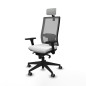 Sedia Ufficio con Poggiatesta Horna Piqueras y Crespo 3D066G2 Bianco