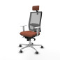 Sedia Ufficio con Poggiatesta Horna Piqueras y Crespo 4B086G2 Marrone