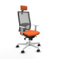 Sedia Ufficio con Poggiatesta Horna Piqueras y Crespo 4B026N2 Arancio