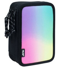 Plumier Triplo Milan Sunset Nero 19,5 x 13 x 7,5 cm (12 Unità)