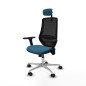Sedia Ufficio con Poggiatesta Mardos Piqueras y Crespo D086N2W Nero Verde petrolio
