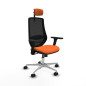 Sedia Ufficio con Poggiatesta Mardos Piqueras y Crespo D086N2W Arancio