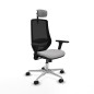 Sedia Ufficio con Poggiatesta Mardos Piqueras y Crespo D086N2W Grigio chiaro