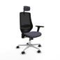 Sedia Ufficio con Poggiatesta Mardos Piqueras y Crespo D086N2W Grigio scuro