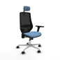 Sedia Ufficio con Poggiatesta Mardos Piqueras y Crespo D086N2W Blu cielo