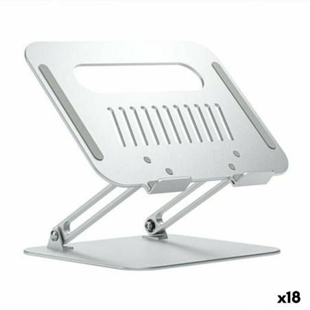 Supporto per Portatile Aisens XL Alluminio Argentato 18 Unità