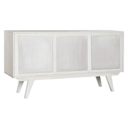 Credenza Home ESPRIT Bianco Rattan Legno di mango 155 x 40 x 80 cm