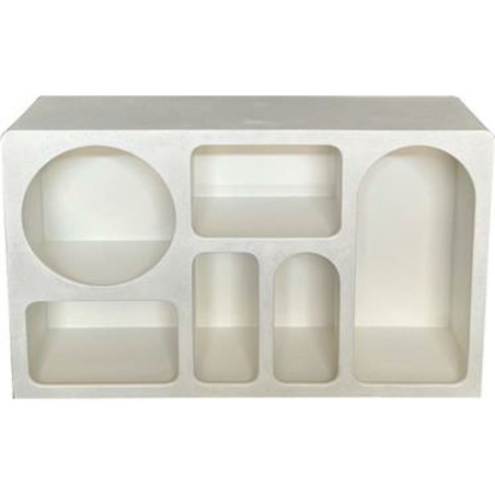 Credenza Home ESPRIT Bianco Legno MDF 120 x 26 x 75 cm
