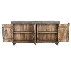 Credenza Home ESPRIT Grigio Marrone Chiaro Legno 175 x 40 x 90 cm 175,5 x 40 x 90 cm