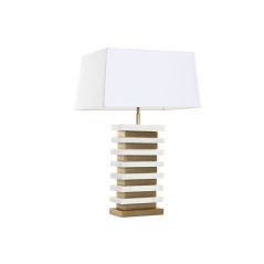Lampada da tavolo Home ESPRIT Bianco Dorato 50 W 220 V