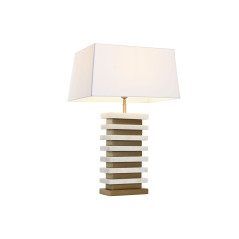 Lampada da tavolo Home ESPRIT Bianco Dorato 50 W 220 V