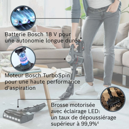 Aspirapolvere senza Cavo BOSCH BBS712A Nero