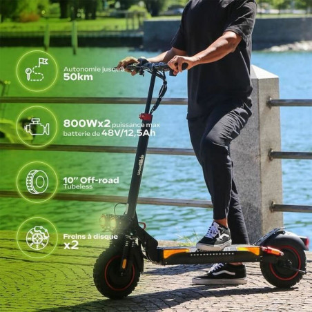 Monopattino Elettrico Urbanglide ECROSS PRO BOOST 2 Nero 25 km/h 800 W