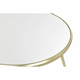 Tavolino da Caffè DKD Home Decor Specchio Acciaio (83,5 x 83,5 x 40 cm)
