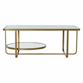 Tavolino da Caffè DKD Home Decor Metallo Cristallo 90 x 50 x 35 cm