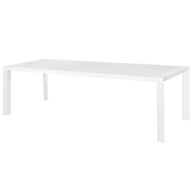 Tavolo da Pranzo Io Bianco Alluminio 280 x 100 x 75 cm