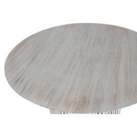 Tavolo da Pranzo Home ESPRIT Bianco legno di mindi 150 x 150 x 75 cm